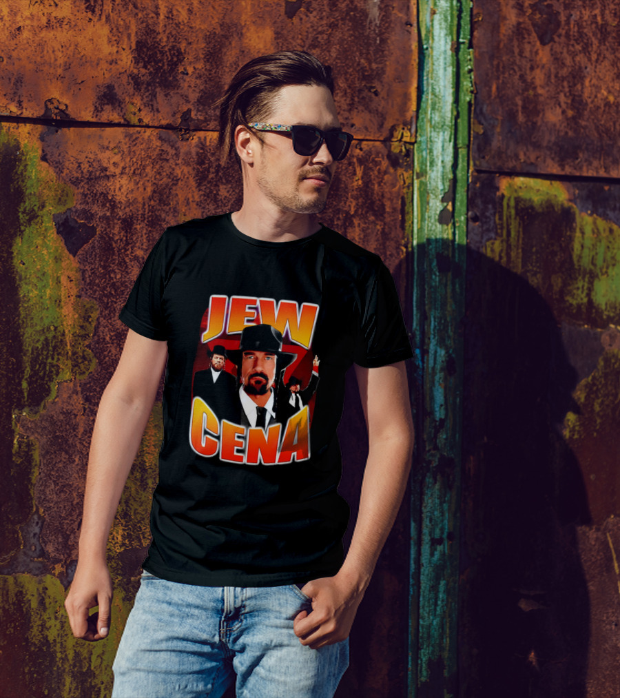 Jew Cena Fedora Hat Jewish Attire Ensemble T-Shirt