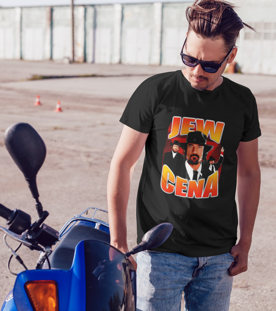 Jew Cena Fedora Hat Jewish Attire Ensemble T-Shirt