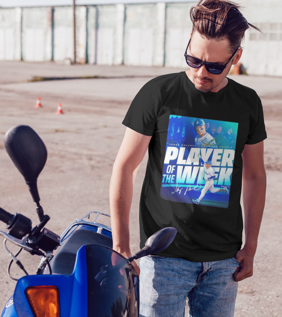 Jorge Polanco American League Player Of The Week April 21-27 Signature T-Shirt