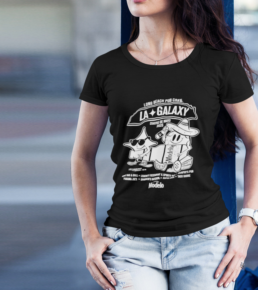 LA Galaxy Long Beach Pub Crawl Summer Vibe Festivities T-Shirt