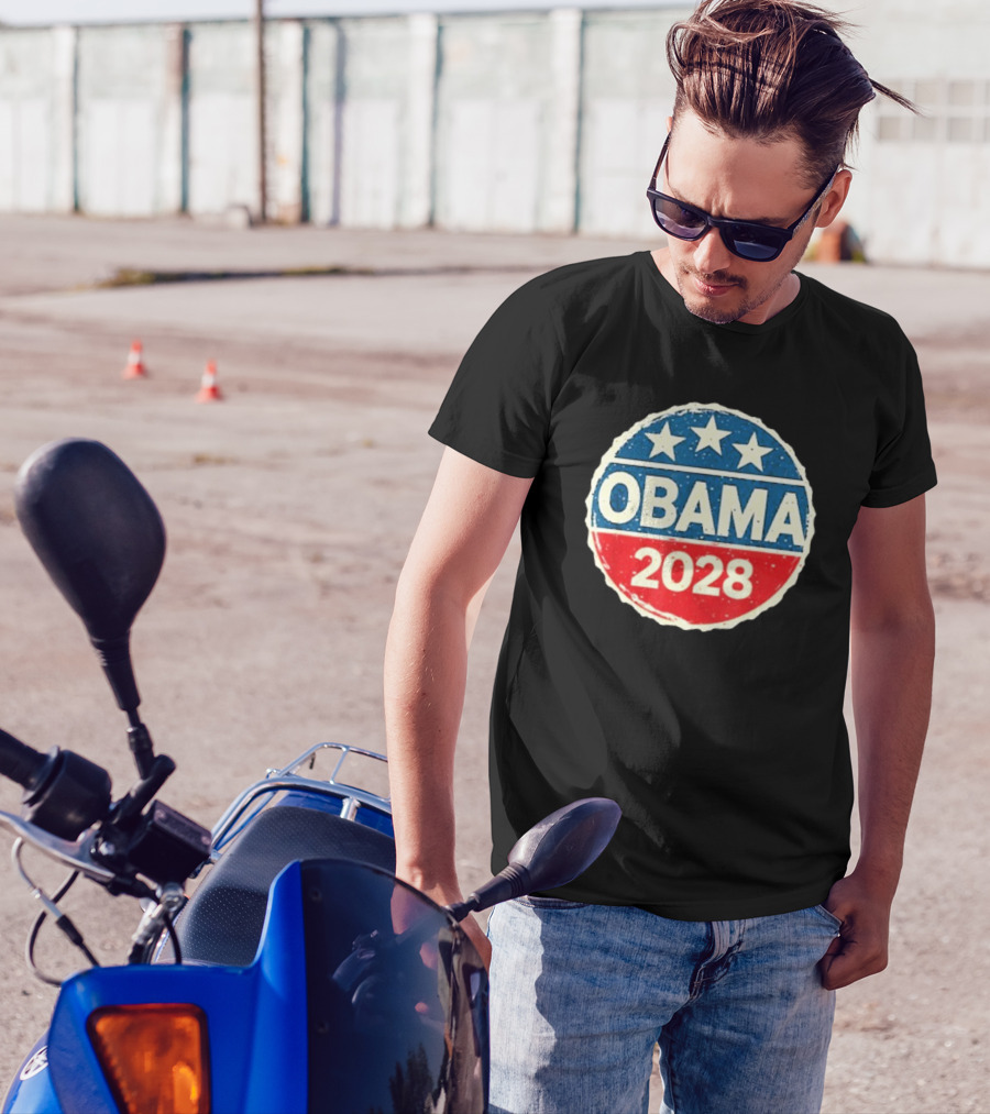 Lisa Guerrero Obama 2028 Three Star Blue Red T-Shirt