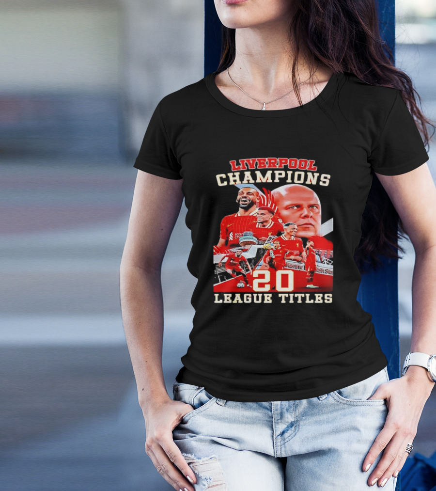 Liverpool Champions 20 League Titles T-Shirt