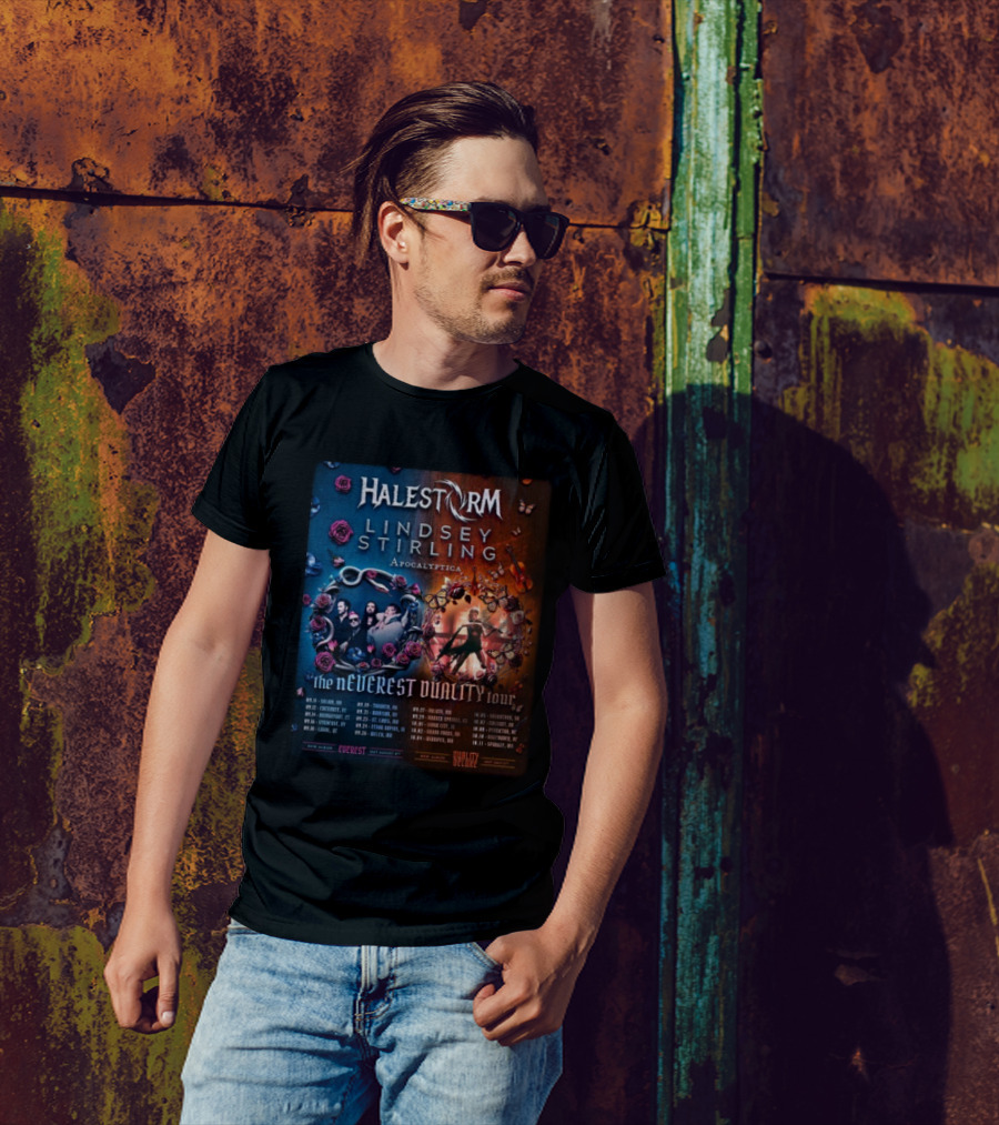 Halestorm Lindsey Stirling Apocalyptica The Neverest Duality Tour 2025 T-Shirt