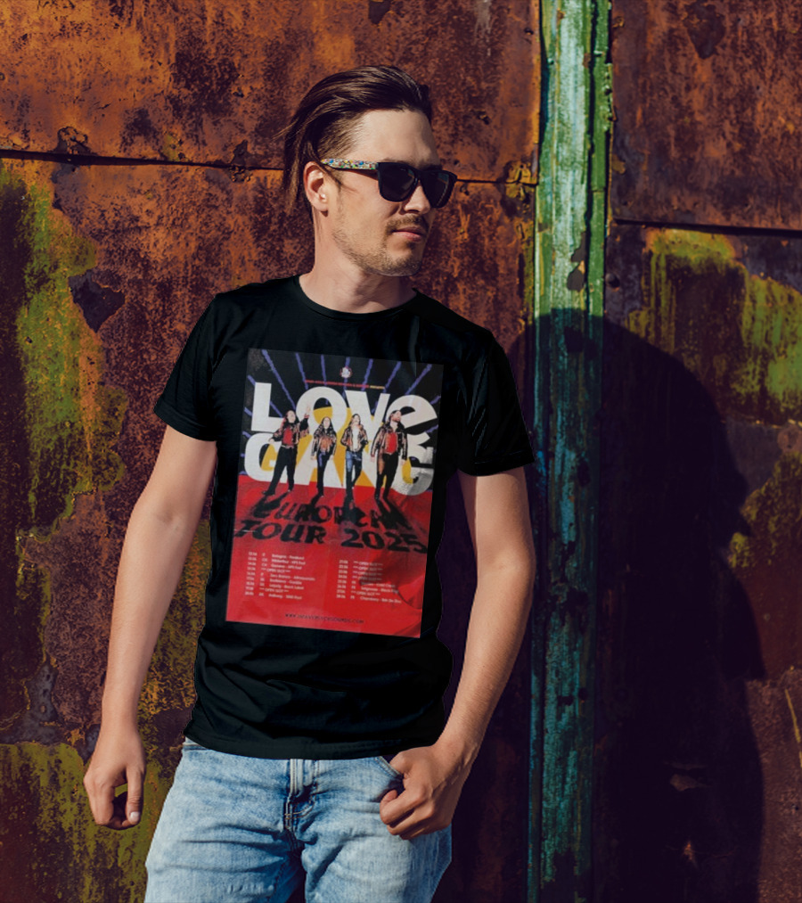 Love Gang European Tour 2025 Dates Heavy Psych Sounds T-Shirt