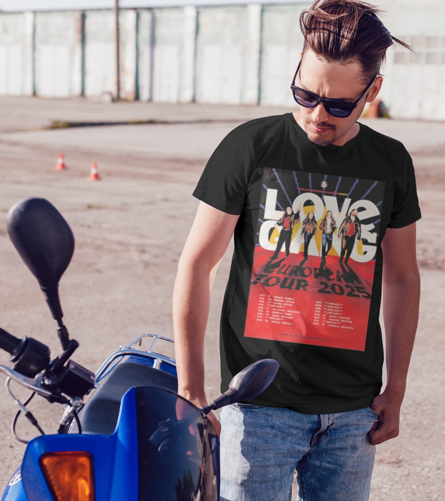 Love Gang European Tour 2025 Dates Heavy Psych Sounds T-Shirt