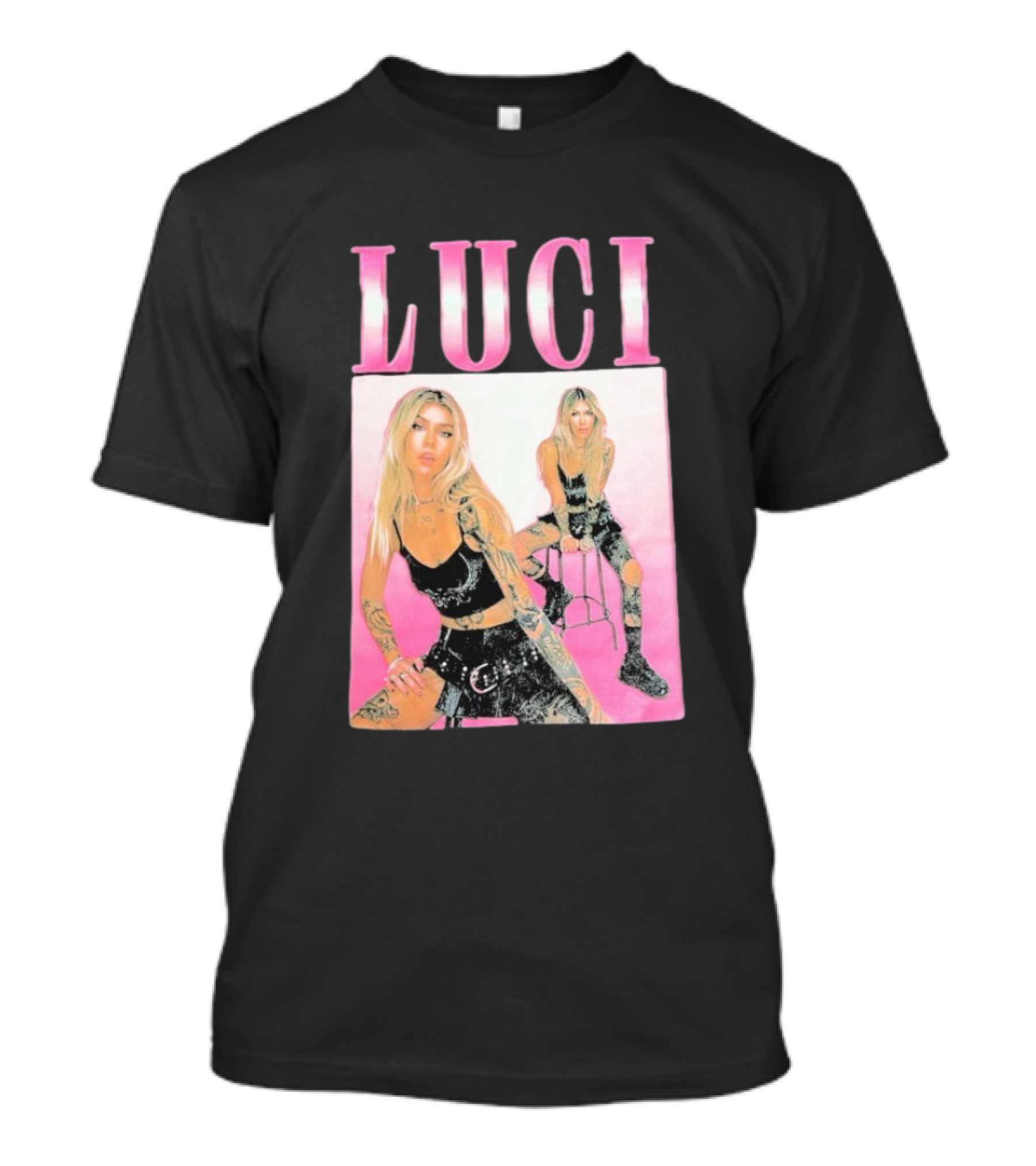 Luci Pink Aesthetic Tattoo Fashion T-Shirt