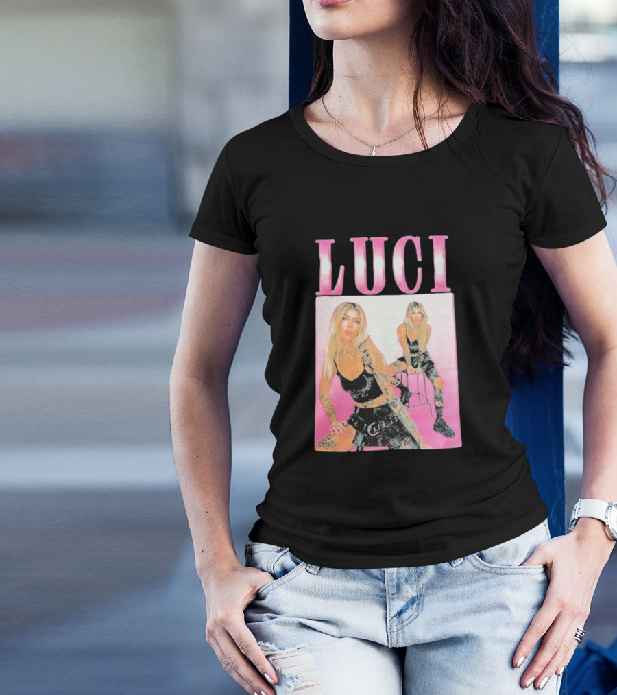 Luci Pink Aesthetic Tattoo Fashion T-Shirt