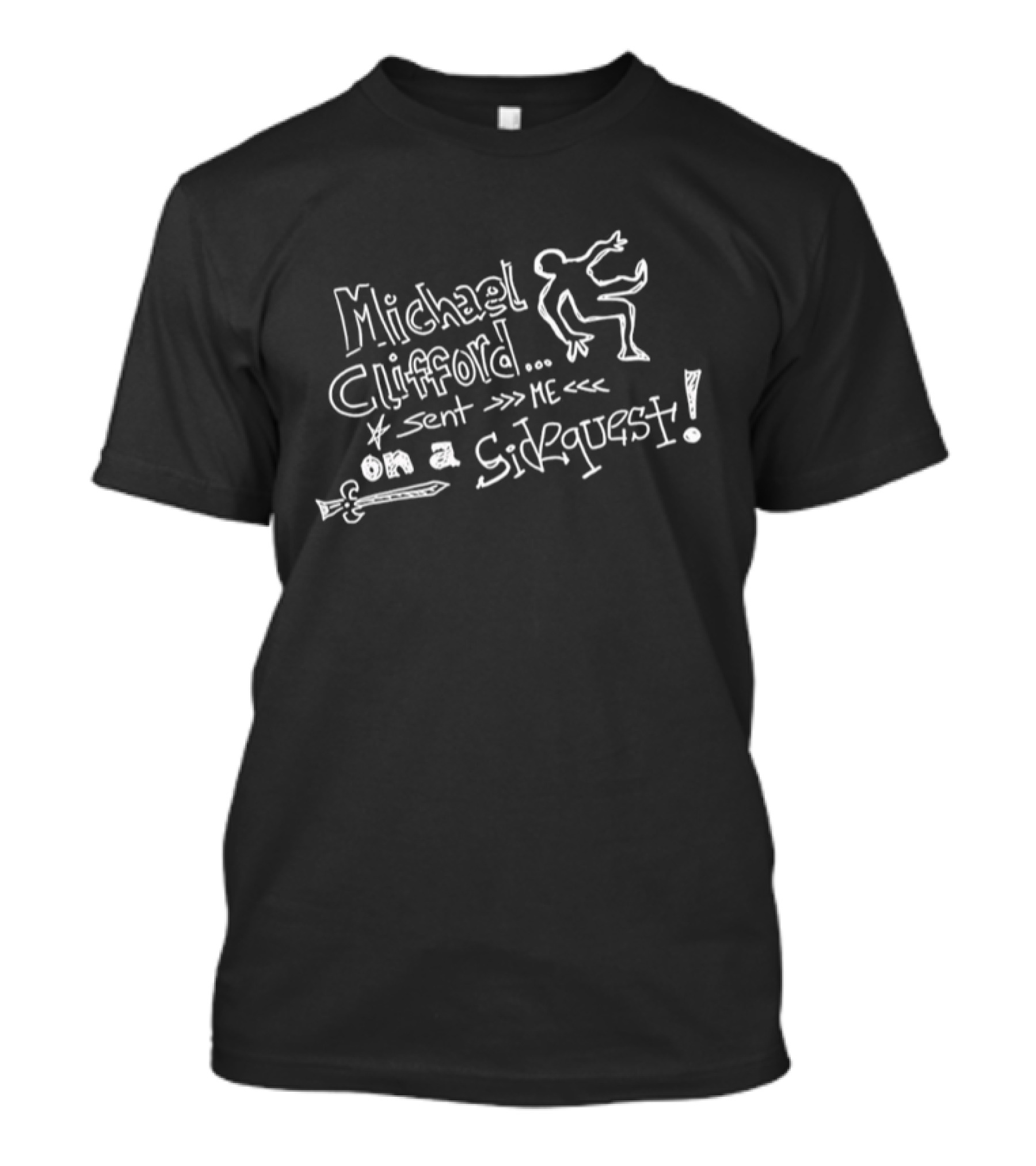 Michael Clifford Sent Me On A Sidequest Stick Figure Sword Adventure T-Shirt