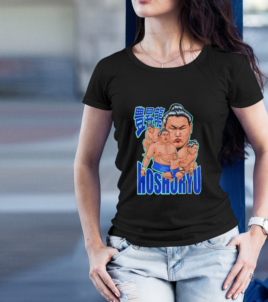 Hoshoryu Mongolian Sumo Wrestler Character Art T-Shirt