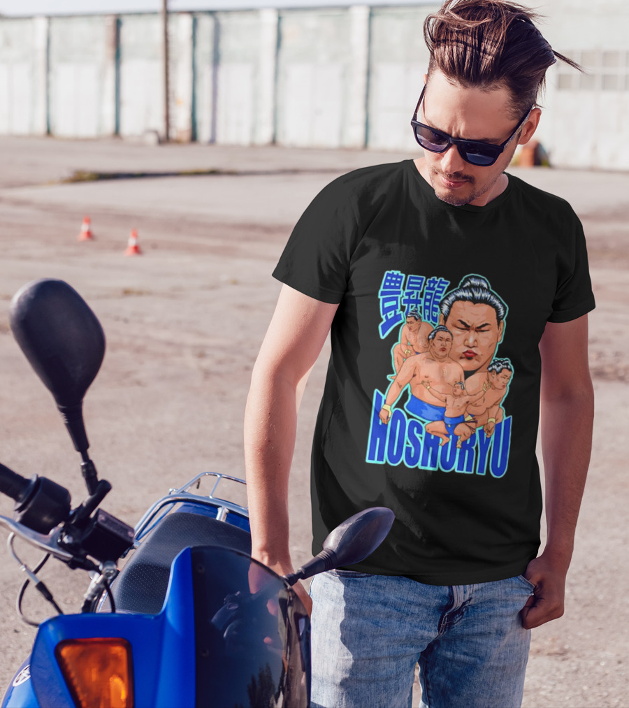 Hoshoryu Mongolian Sumo Wrestler Character Art T-Shirt