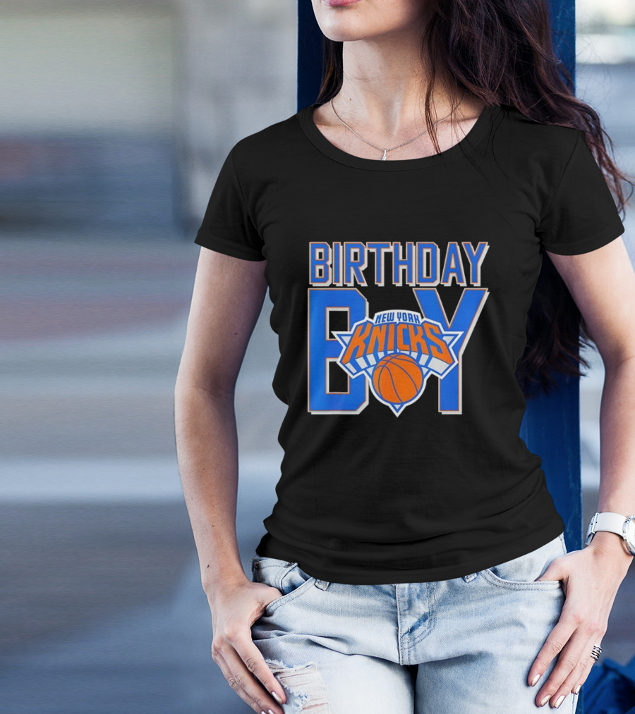 New York Knicks NBA Birthday Boy Basketball Fan Apparel T-Shirt