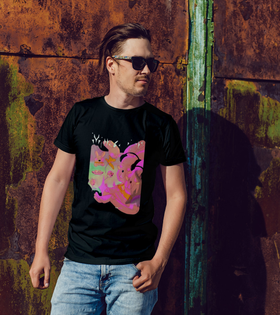 Milledenials Europe Tour 2025 Whimsical Cartoon Characters T-Shirt