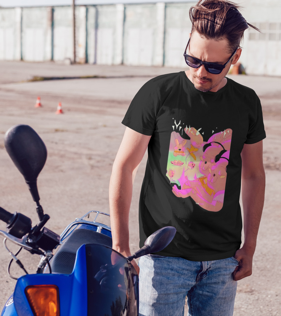 Milledenials Europe Tour 2025 Whimsical Cartoon Characters T-Shirt