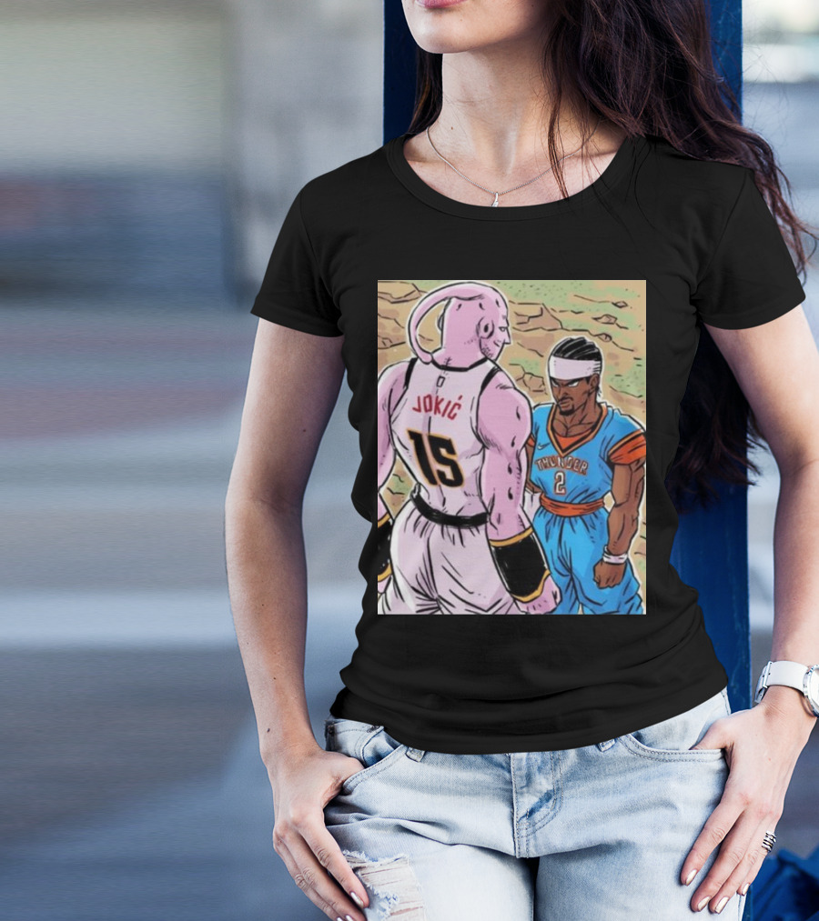 Nikola Jokic 15 Vs Shai Thunder 2 Epic Showdown 2025 T-Shirt