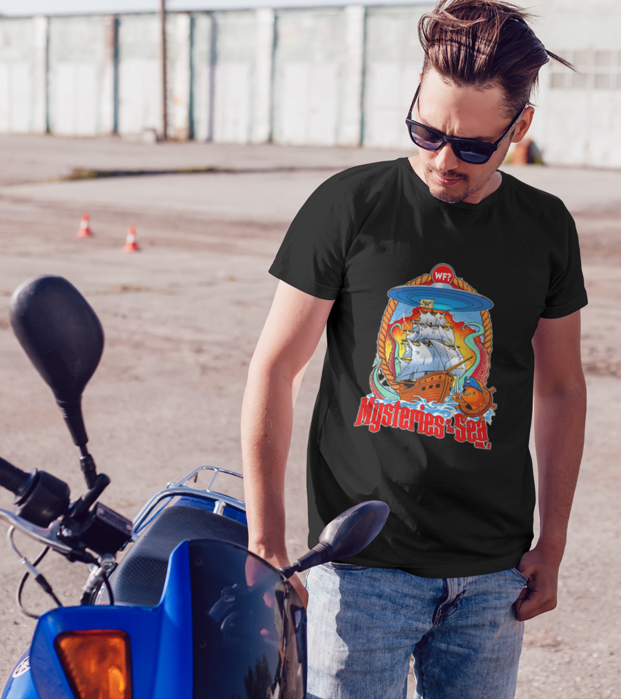 Mysteries Of The Sea Vol. 2 UFO Pirate Ship Cartoon WF? T-Shirt
