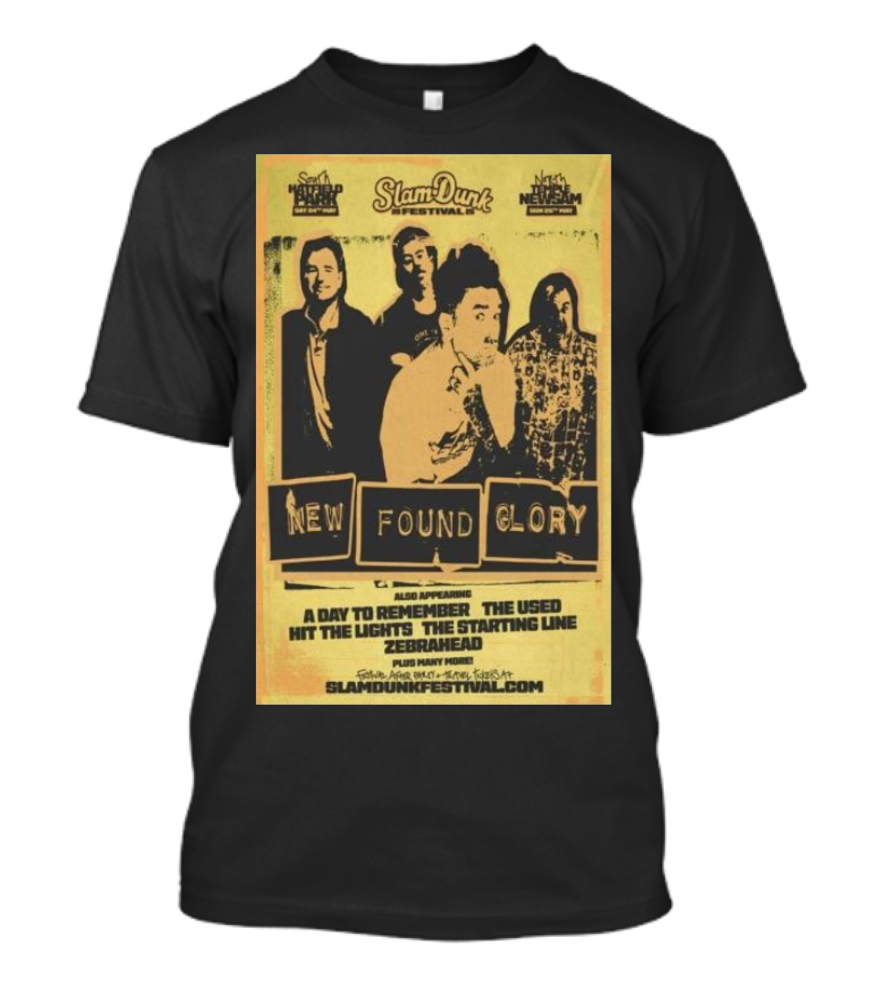 Slam Dunk Festival 2025 New Found Glory A Day To Remember The Used Hatfield Park Herts May 24 T-Shirt