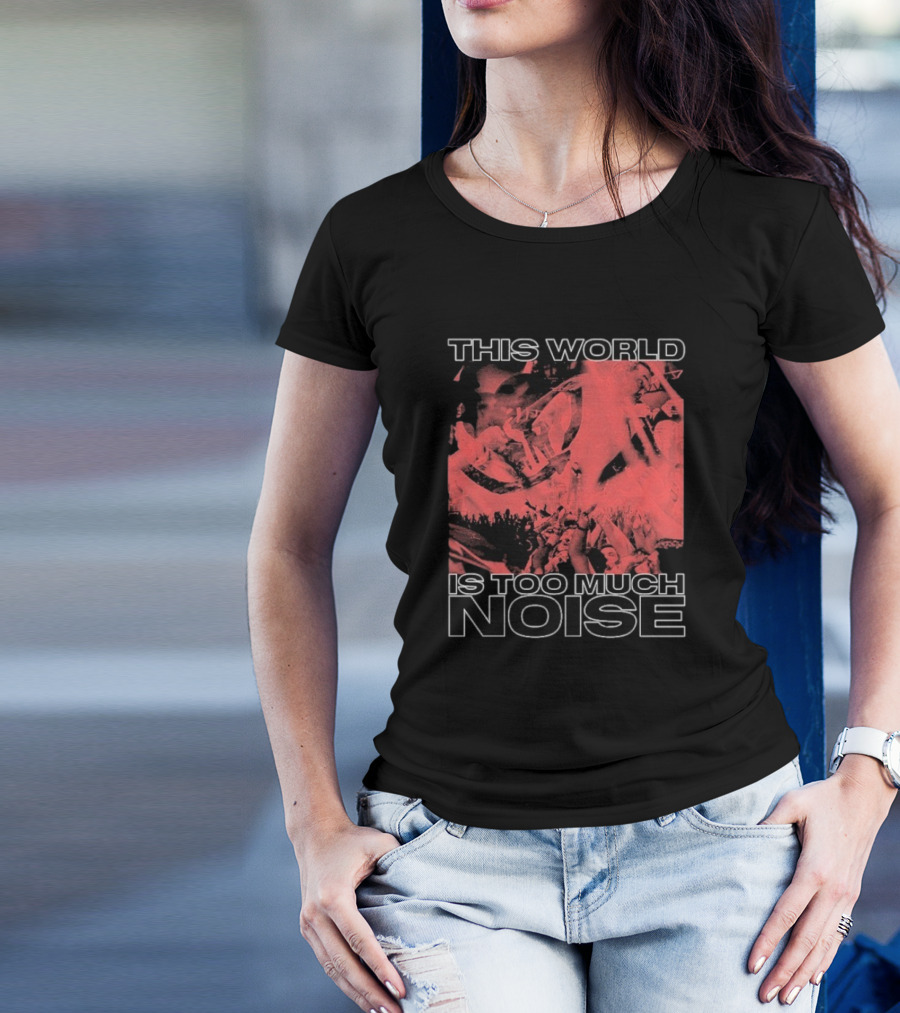 This World Is Too Much Noise Rise Against Concert Imagery T-Shirt
