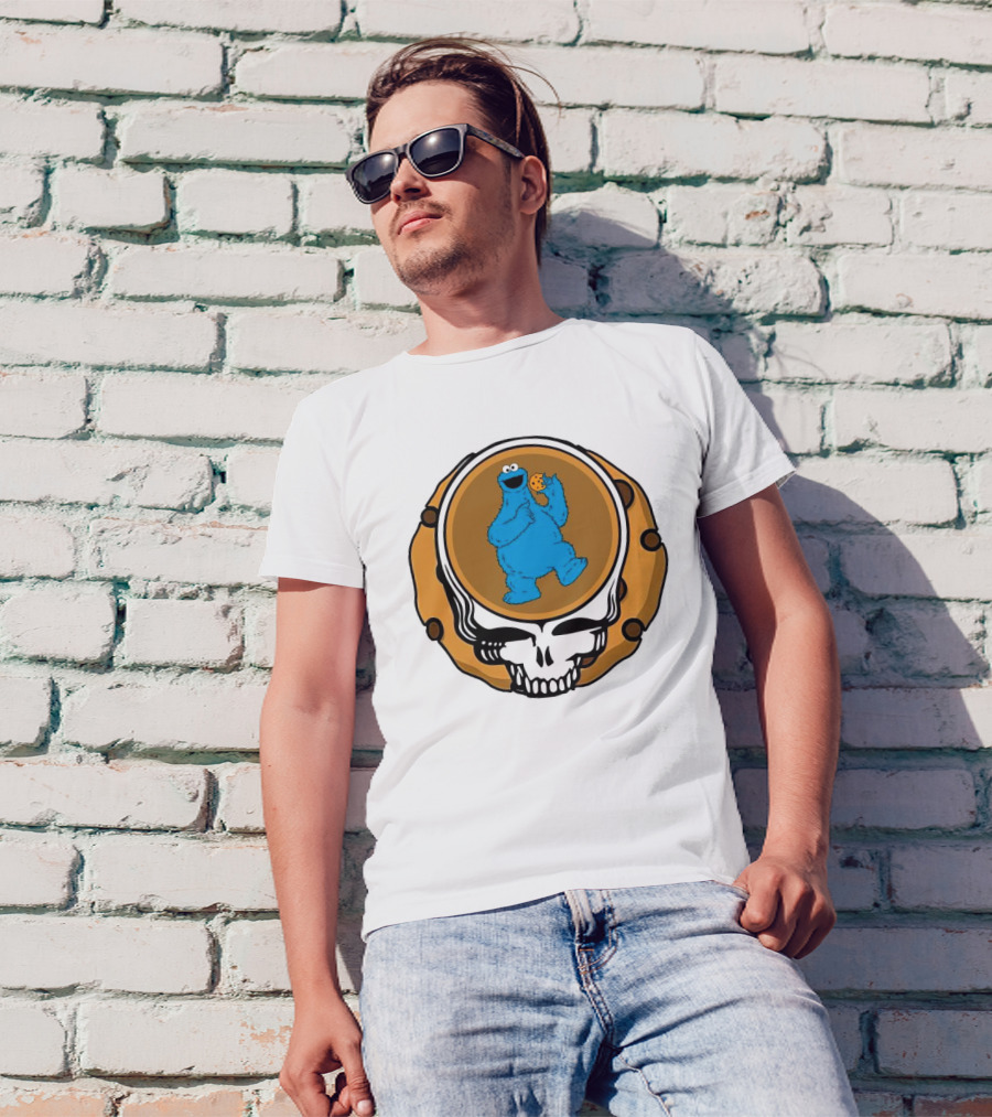 Grateful Dead Cookie Monster Steal Your Face Parody T-Shirt