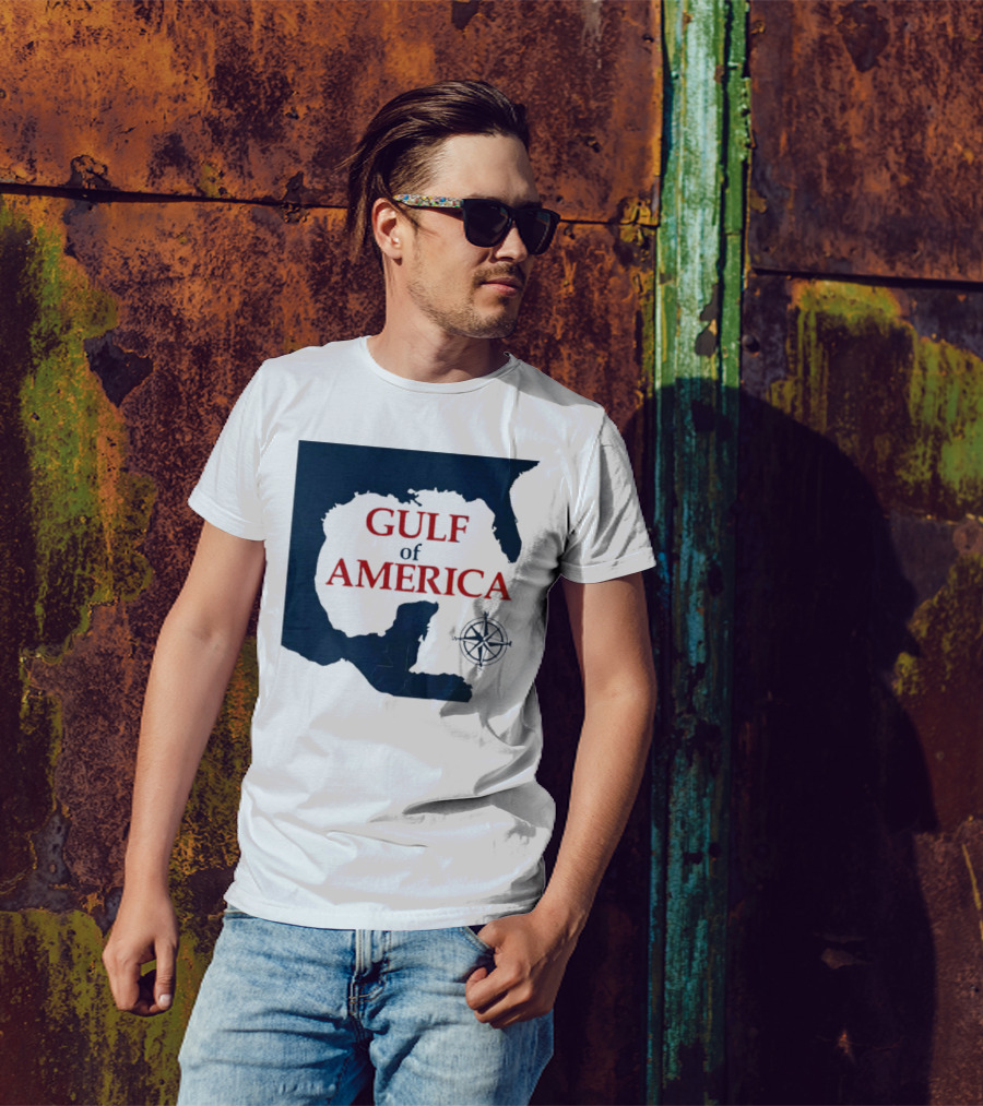 Gulf Of America Trump Map Compass Graphic T-Shirt