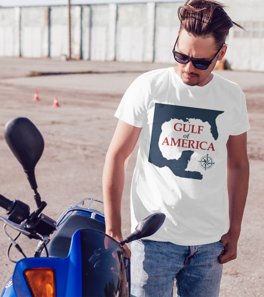 Gulf Of America Trump Map Compass Graphic T-Shirt