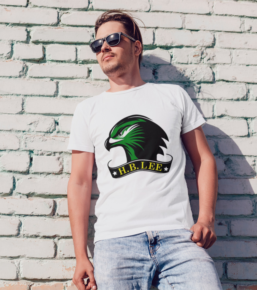 H.B. Lee Green Eagle Emblem T-Shirt