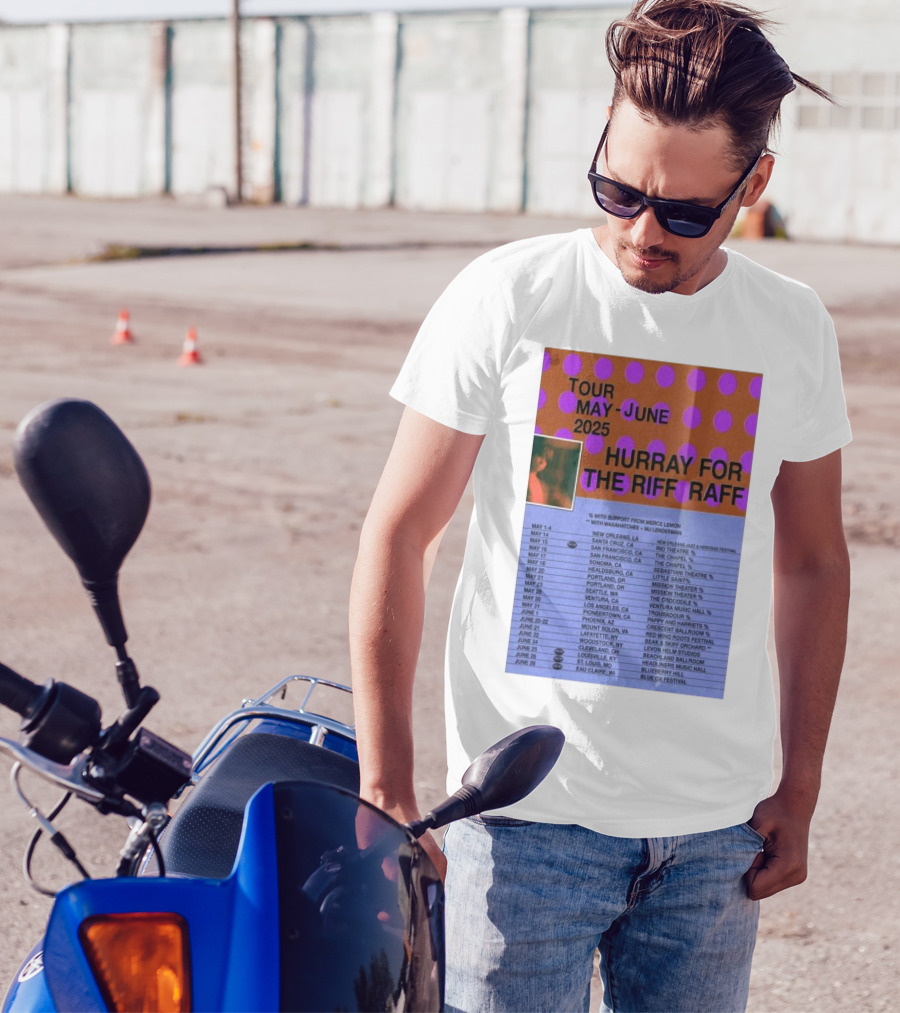 Hurray For The Riff Raff Tour May-June 2025 San Francisco The Chapel Event With Support From Merce Lemon T-Shirt