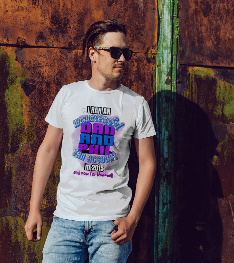 Dan And Phil Unsuccessful Fan Account 2023 Bisexual Highlight T-Shirt