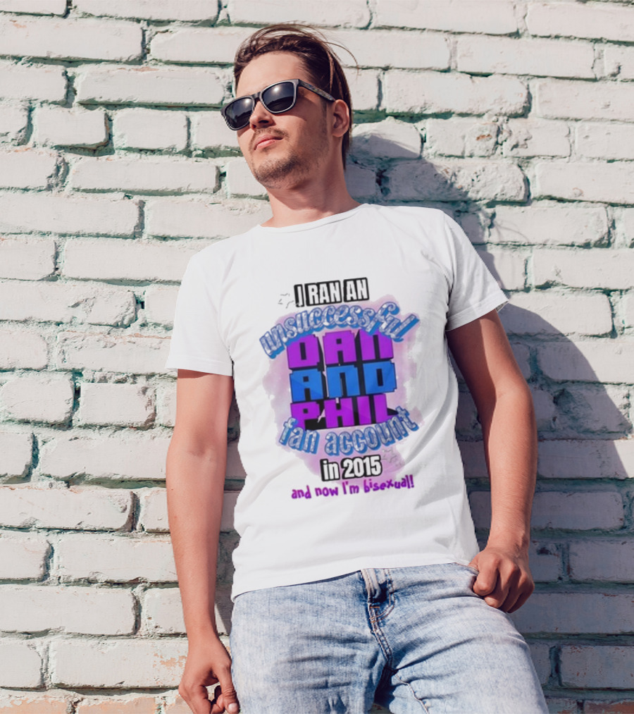 Dan And Phil Unsuccessful Fan Account 2023 Bisexual Highlight T-Shirt