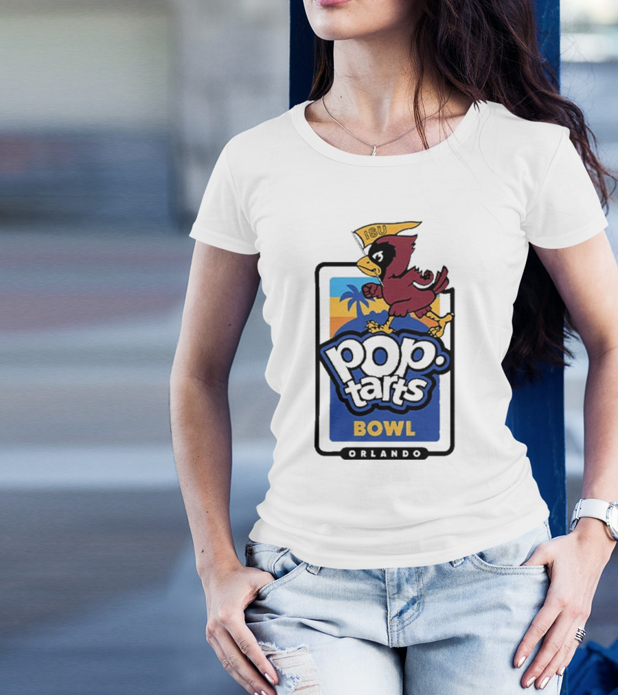 Iowa State Cyclones ISU Pop Tarts Bowl Orlando 2024 Vintage Palm Tree Sunset T-Shirt