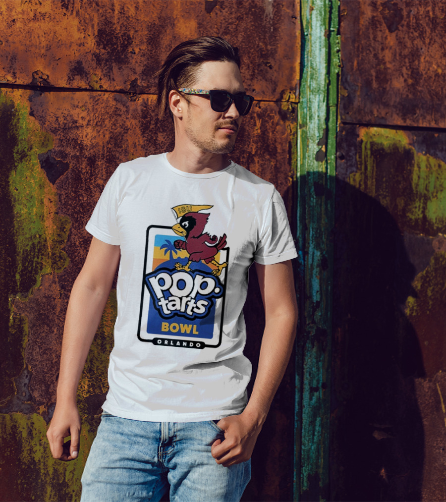 Iowa State Cyclones ISU Pop Tarts Bowl Orlando 2024 Vintage Palm Tree Sunset T-Shirt