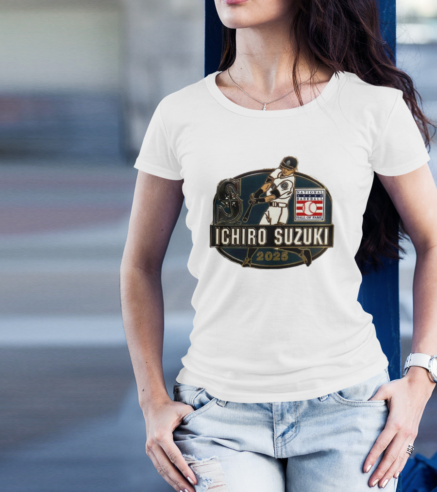 Ichiro Suzuki Seattle Mariners National Baseball Hall Of Fame 2025 T-Shirt