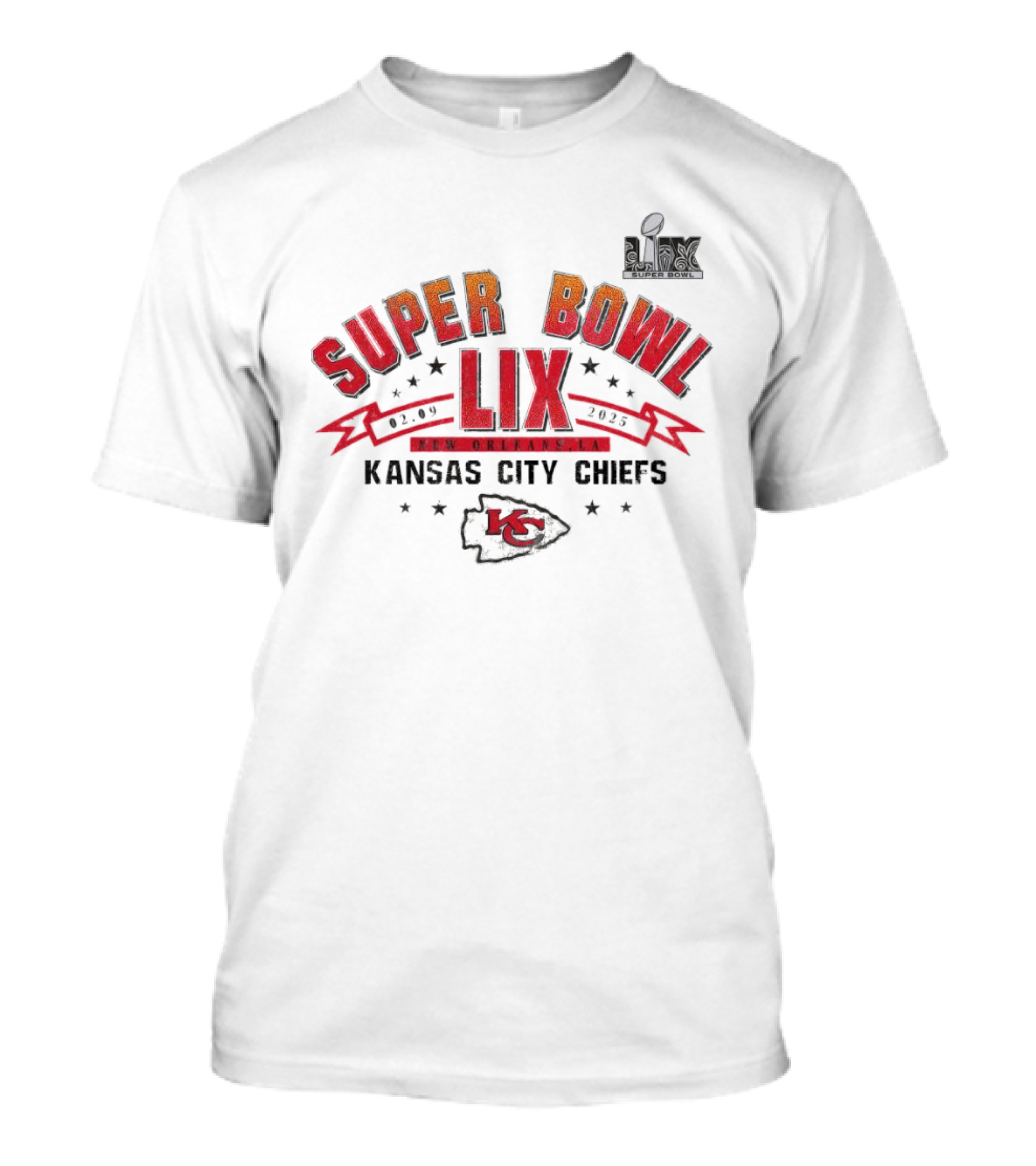 Super Bowl LIX New Orleans LA Kansas City Chiefs Vintage 2025 T-Shirt