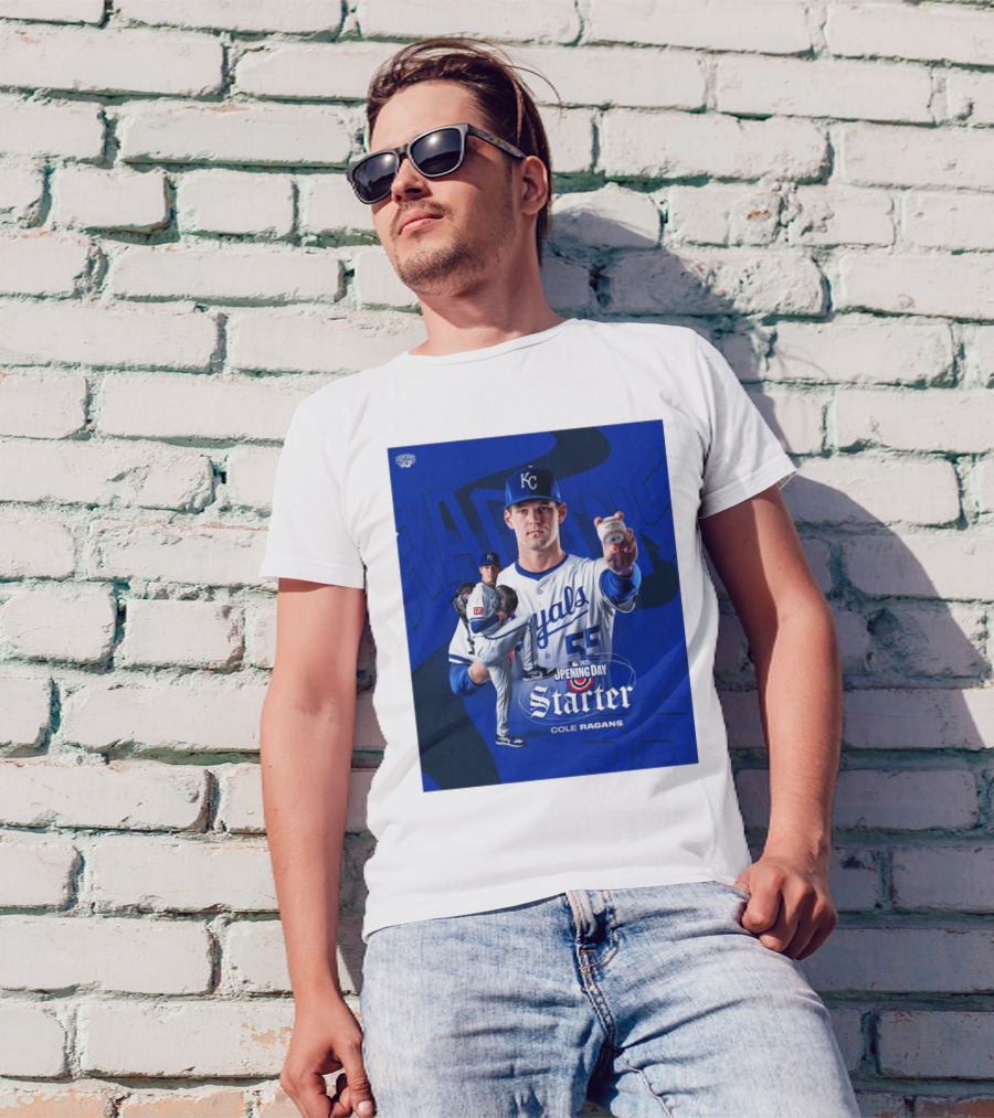 Kansas City Royals Baseball Cole Ragans MLB 2025 Opening Day Starter T-Shirt