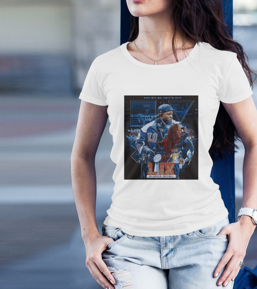 Kendrick Lamar SZA Super Bowl LIX 2025 Performance Collage T-Shirt