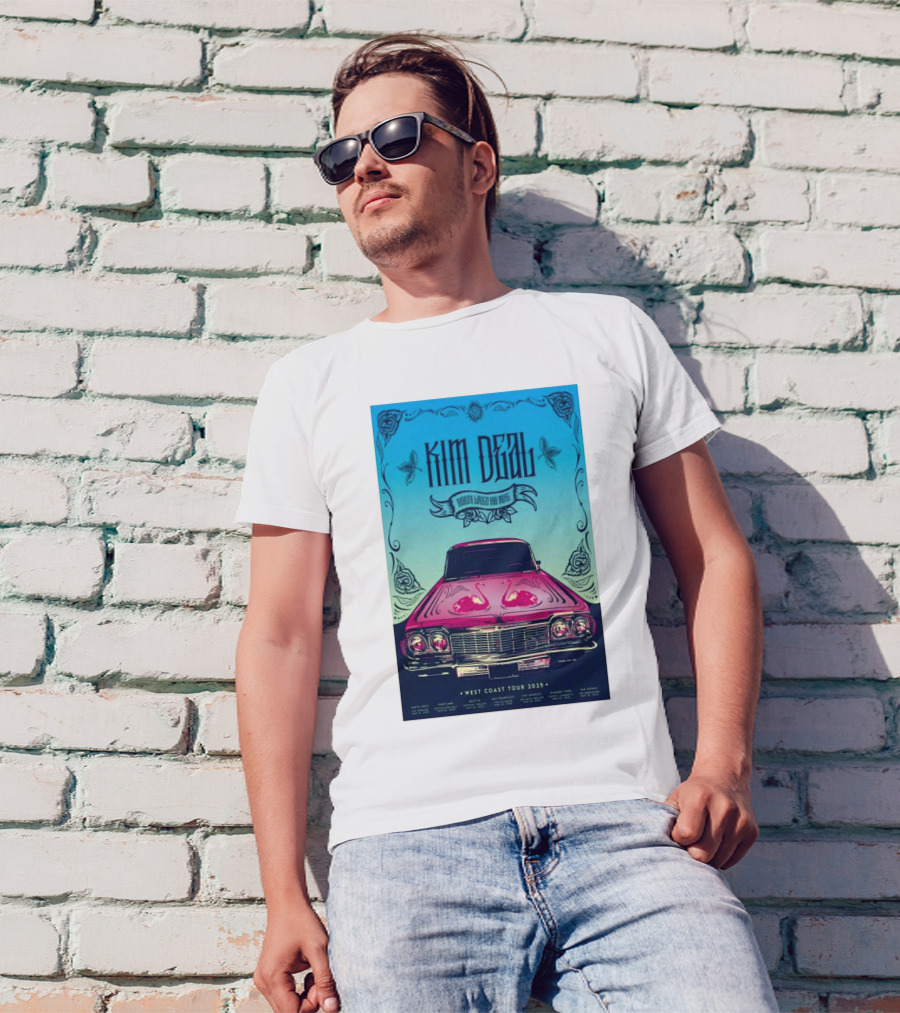 Kim Deal West Coast Tour 2025 Fillmore San Francisco March 26 Car Design T-Shirt