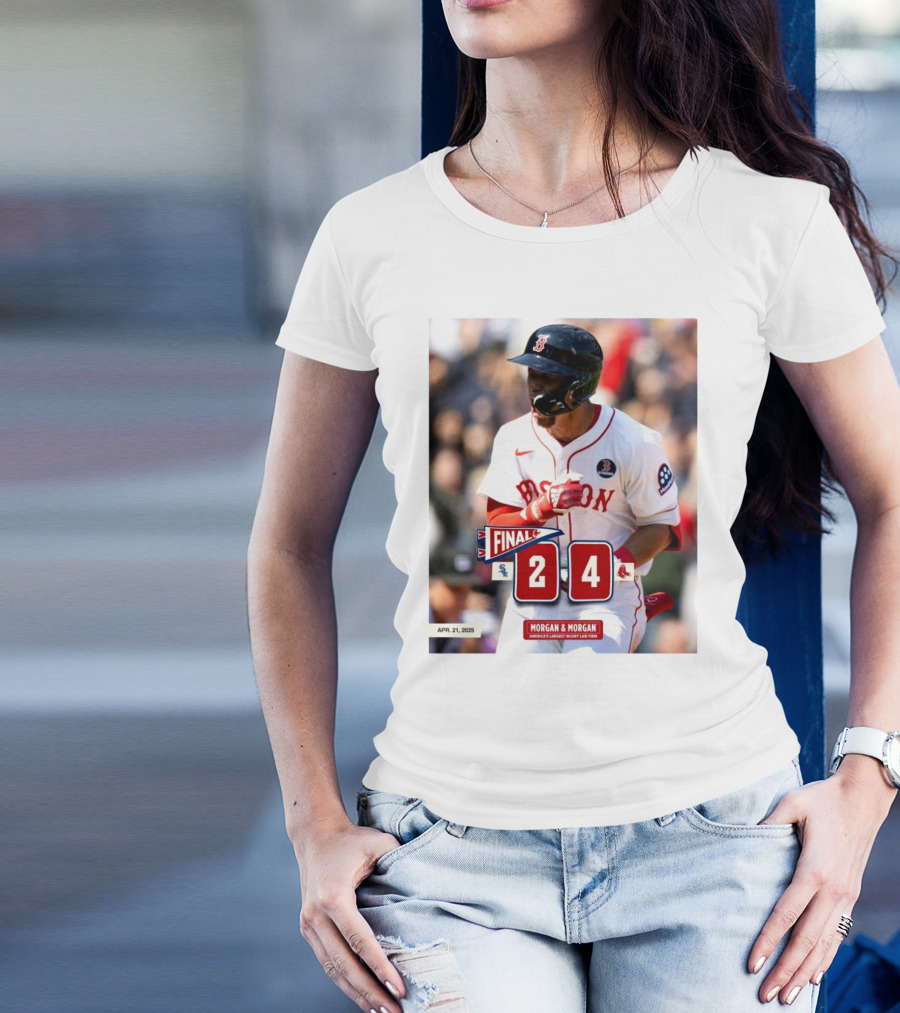 Boston Red Sox Victory Over Chicago White Sox 4-2 Marathon Monday Apr 21 2025 T-Shirt