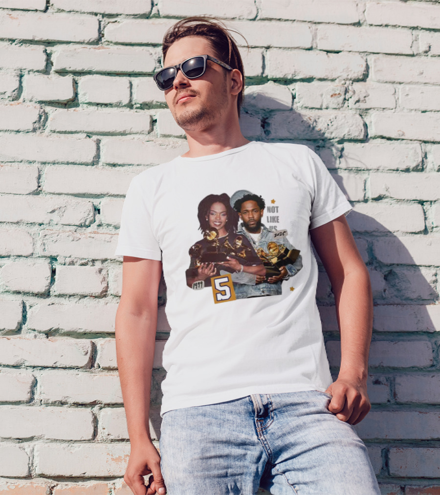Lauryn Hill Kendrick Lamar Grammy Winners 1999 2023 Vintage Style Collaboration T-Shirt