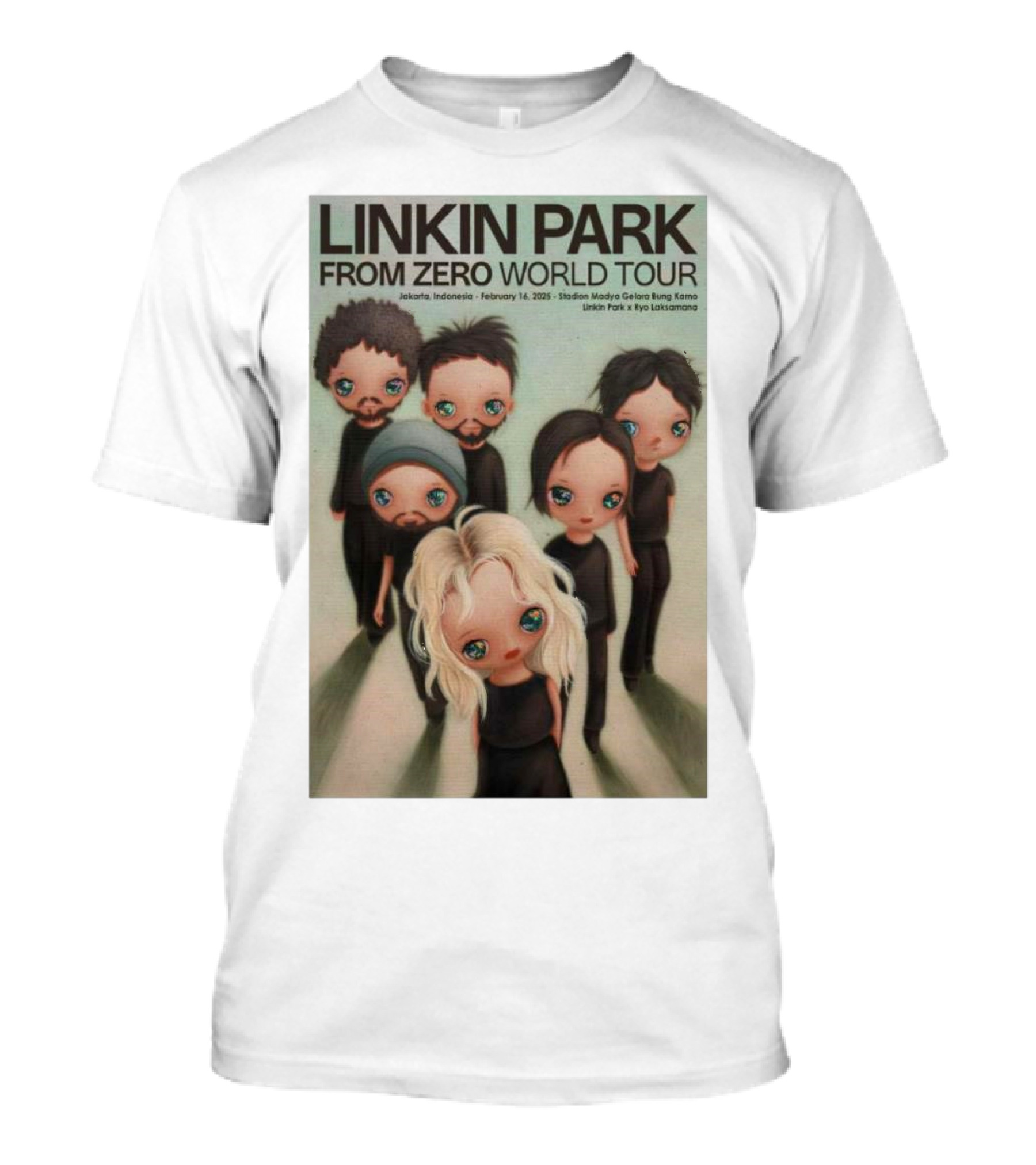 Linkin Park From Zero World Tour Jakarta Indonesia February 16 2025 Stadion Madya Gelora Bung Karno Linkin Park X Kyo Laksamana T-Shirt