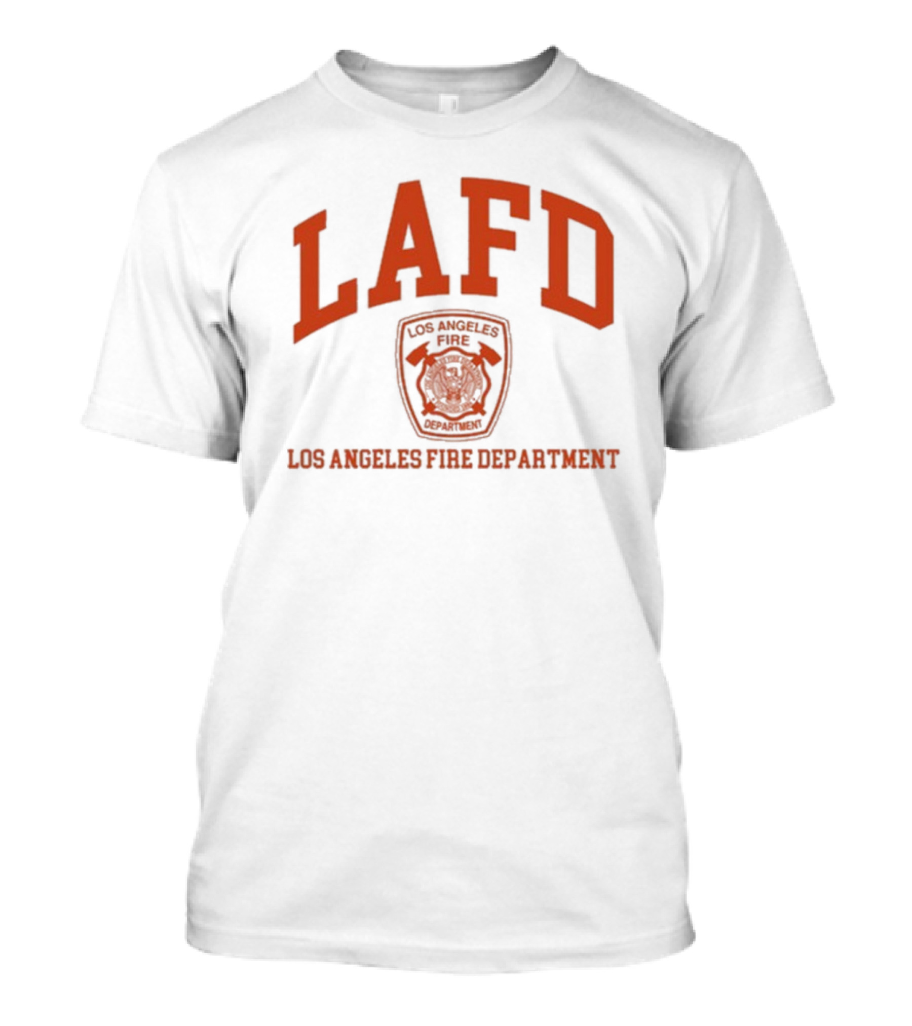 LAFD Los Angeles Fire Department Emblem Classic Arch Style T-Shirt