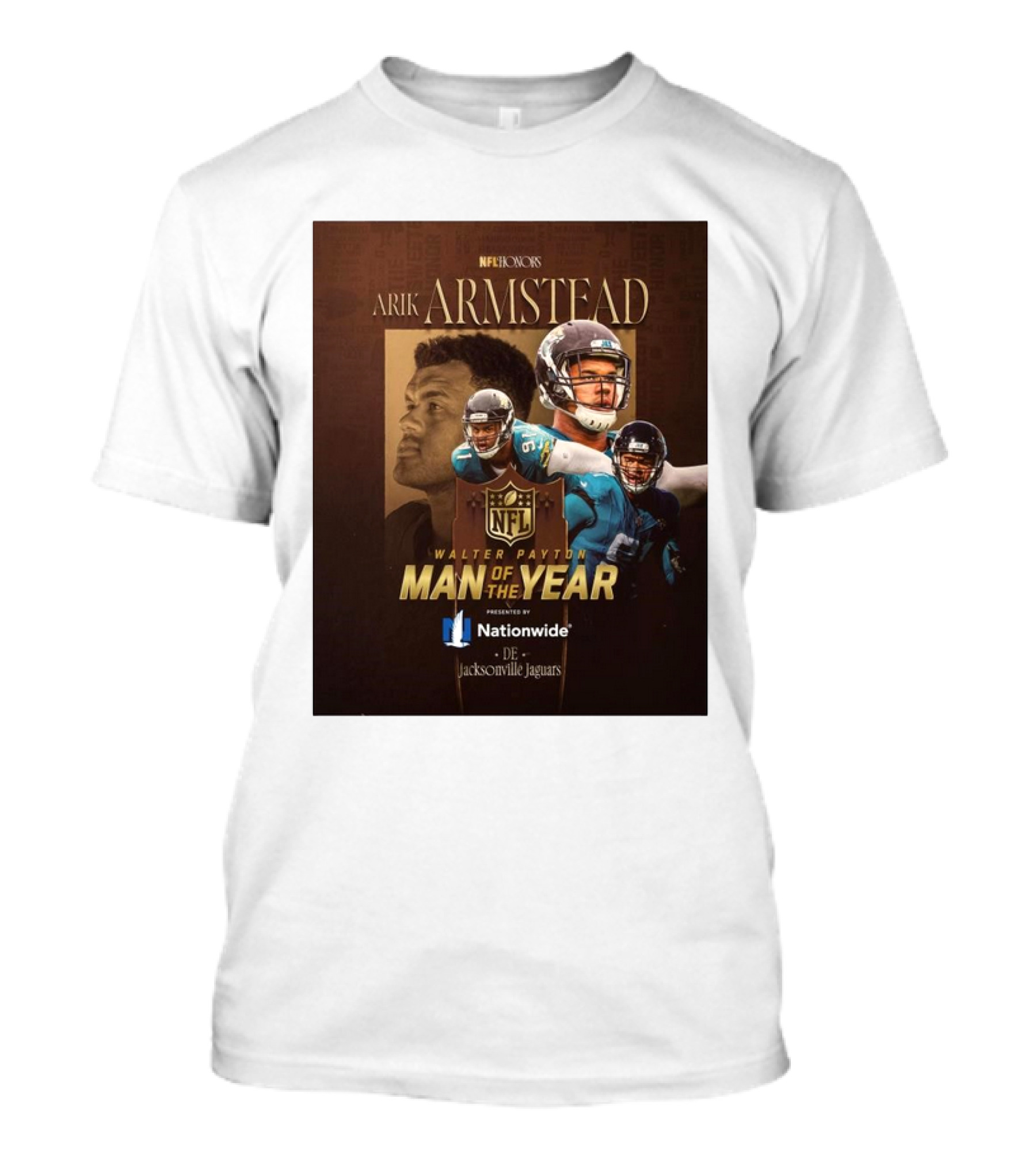 Jacksonville Jaguars Arik Armstead NFL Honors Walter Payton Man Of The Year 2024 T-Shirt