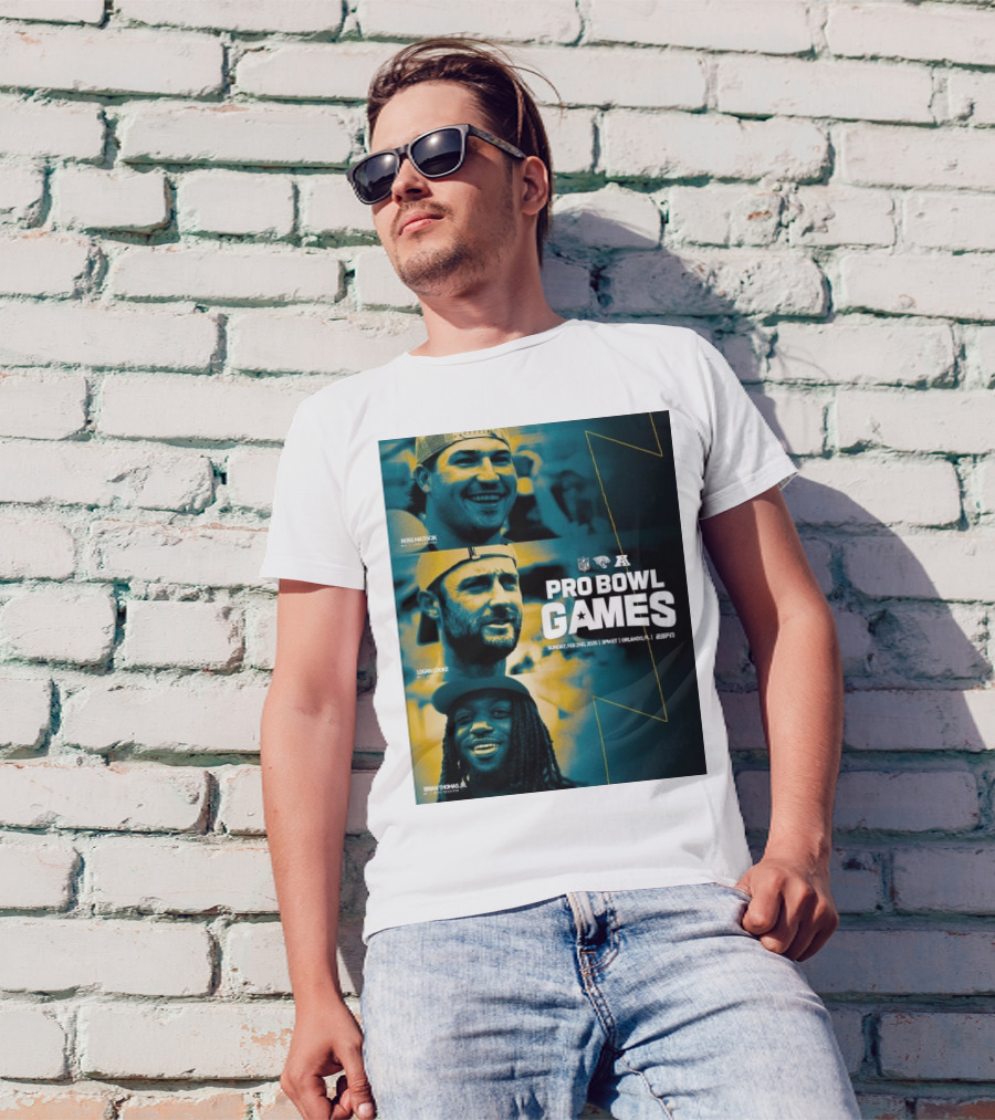 Jacksonville Jaguars Pro Bowl Games Ross Matiscik Logan Cooke Brian Thomas Jr. NFL Sunday Feb 2 2025 Orlando T-Shirt