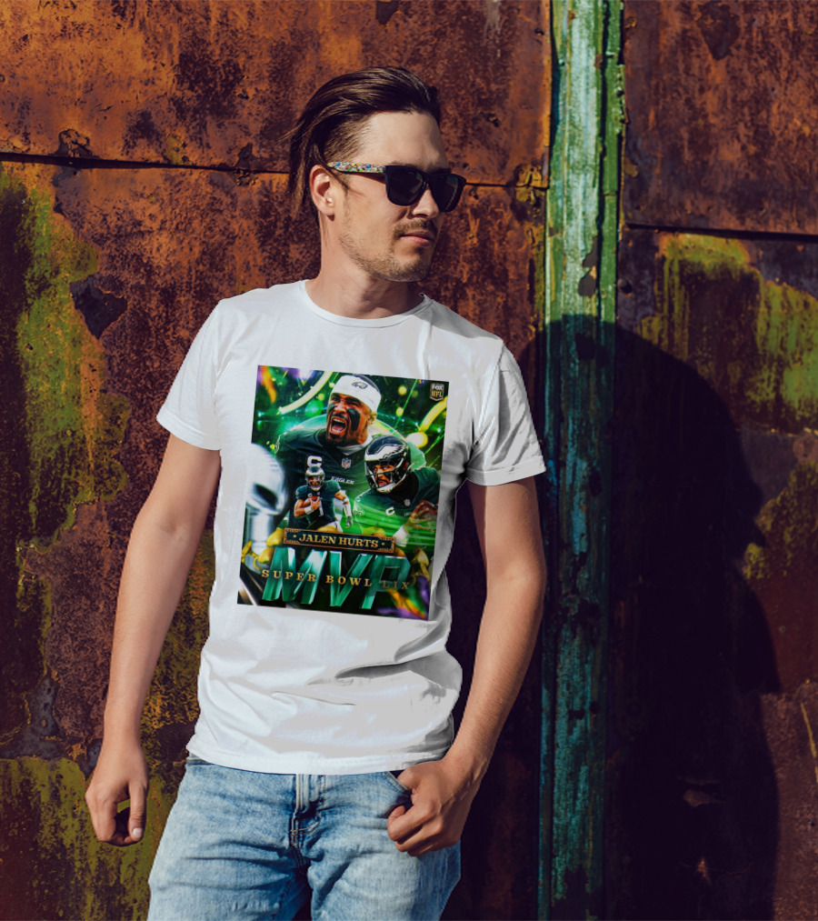 Jalen Hurts Super Bowl LIX MVP Philadelphia Eagles Fox NFL T-Shirt