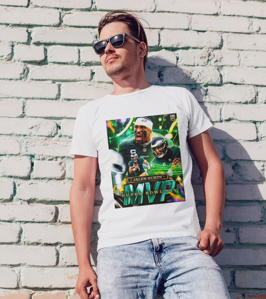 Jalen Hurts Super Bowl LIX MVP Philadelphia Eagles Fox NFL T-Shirt