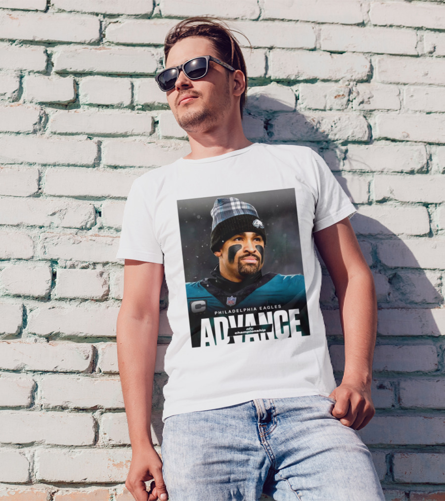 Philadelphia Eagles Advance To NFC Championship Jalen Hurts T-Shirt