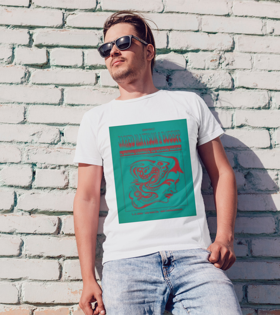Jared Mattson & Bobbyy A Sonic Tribute To Gabor Szabo Apr 9 2025 The Chapel San Francisco CA T-Shirt