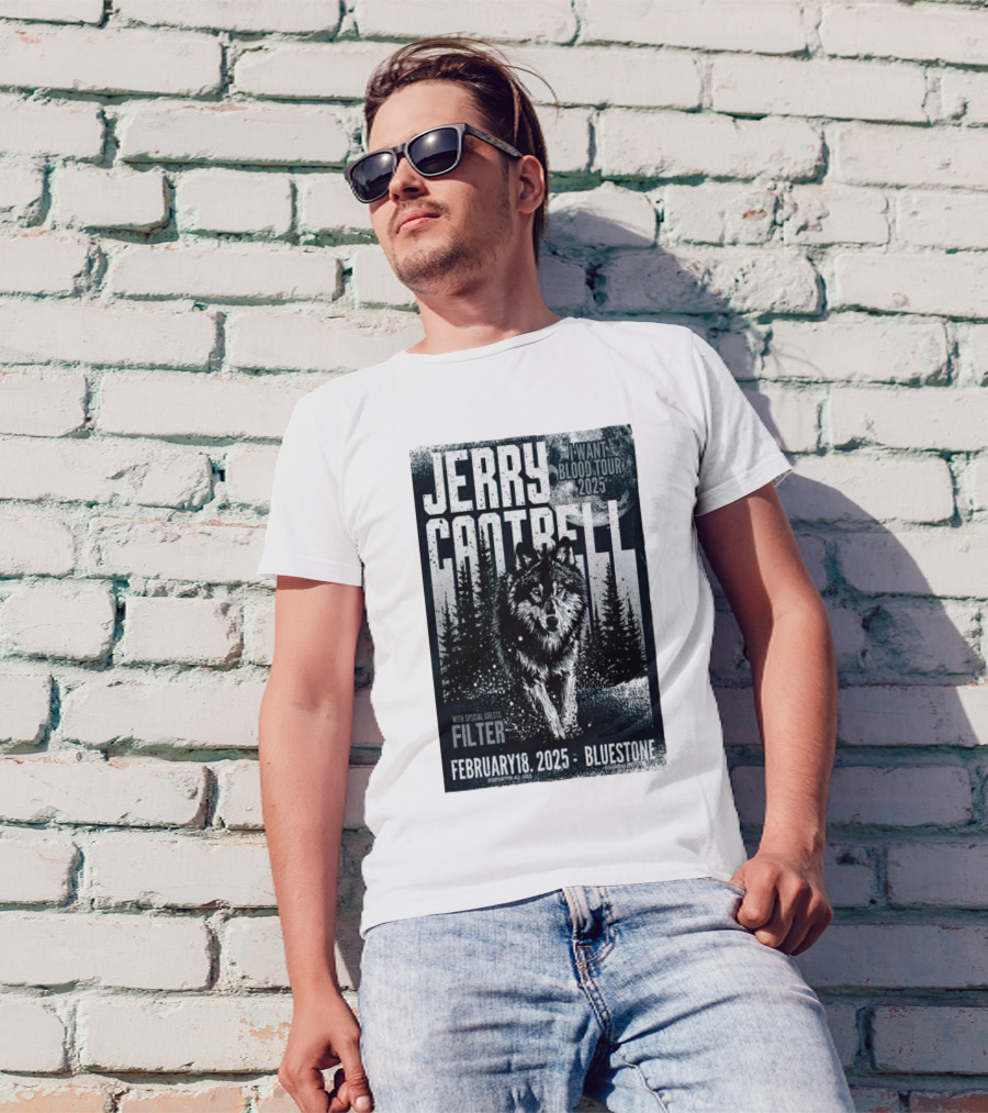 Jerry Cantrell I Want Blood Tour 2025 Columbus The Bluestone February 18 With Filter T-Shirt