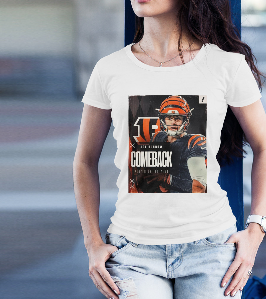 Joe Burrow Comeback Player Of The Year Cincinnati Bengals NFL 2024 T-Shirt