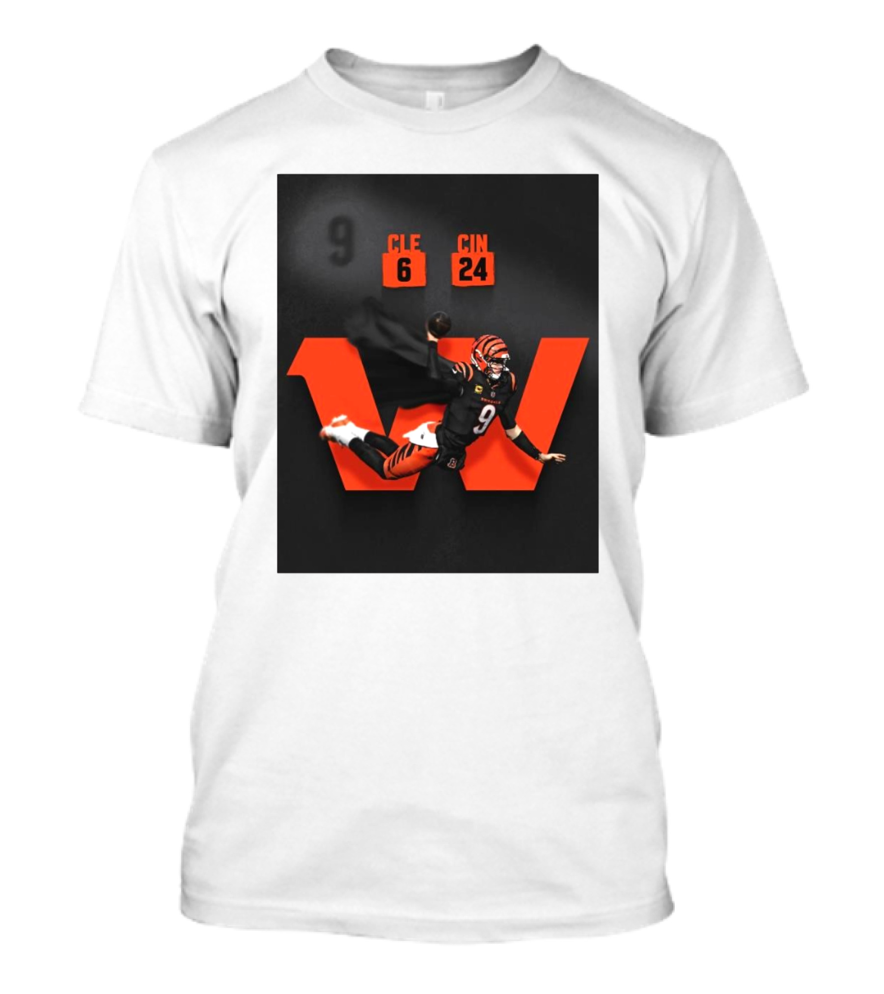 Joe Burrow Cincinnati Bengals Victory Over Cleveland Browns 6-24 Football T-Shirt
