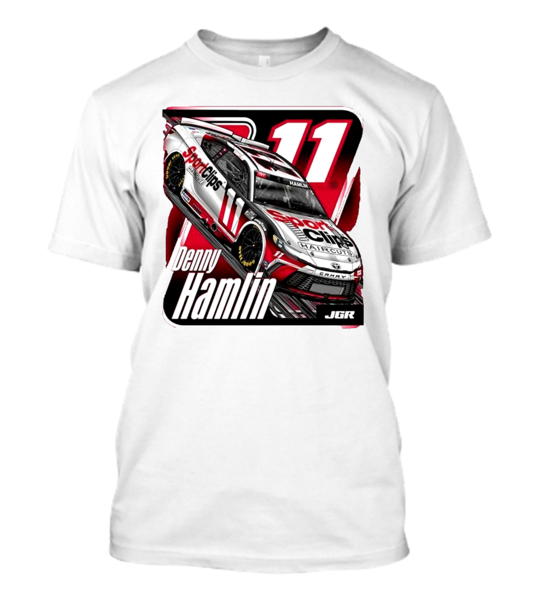 Denny Hamlin Sport Clips Haircuts Car Joe Gibbs Racing 11 JGR T-Shirt