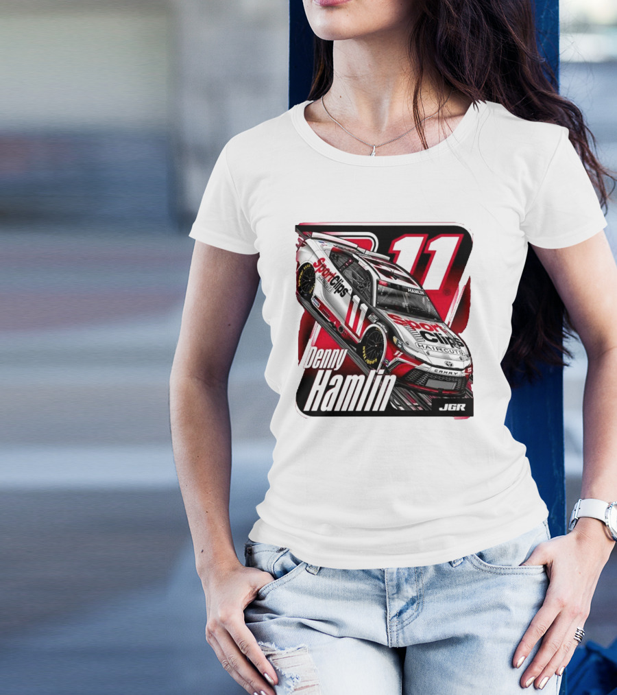 Denny Hamlin Sport Clips Haircuts Car Joe Gibbs Racing 11 JGR T-Shirt